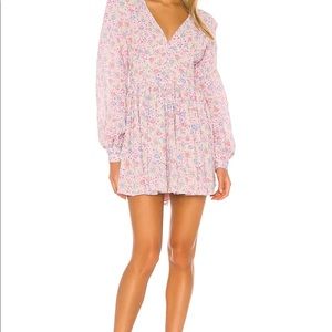 LPA pink floral dress